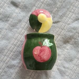 Vintage Country Inn Ceramic Color Block Sugar Container